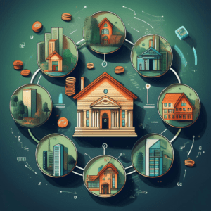 Diagram illustrating the process of deferring capital gains tax on real estate_