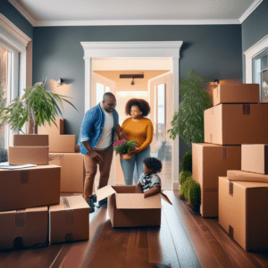 Family packing and moving out of their home during the sale process in Chapter 7 bankruptcy