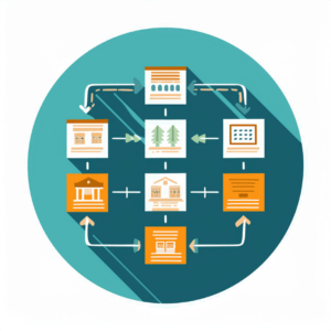 Flowchart showing the structure of a Deferred Sales Trust used in real estate transactions_