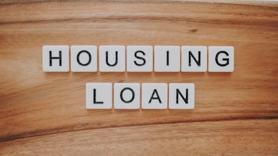 Housing loan scrabble letters